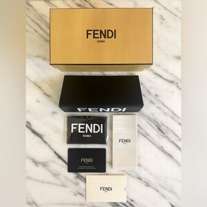 FENDI - Case, Box, Wipe, Authenticity Card & Booklet